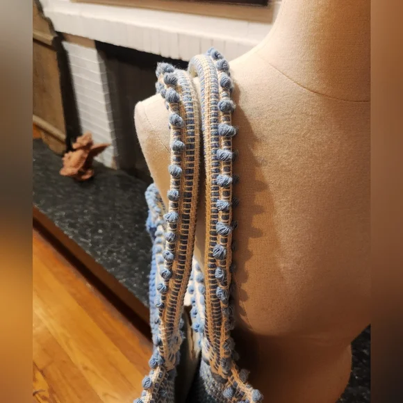 Antonello Tedde Woven Blue And White Large Tote Bag